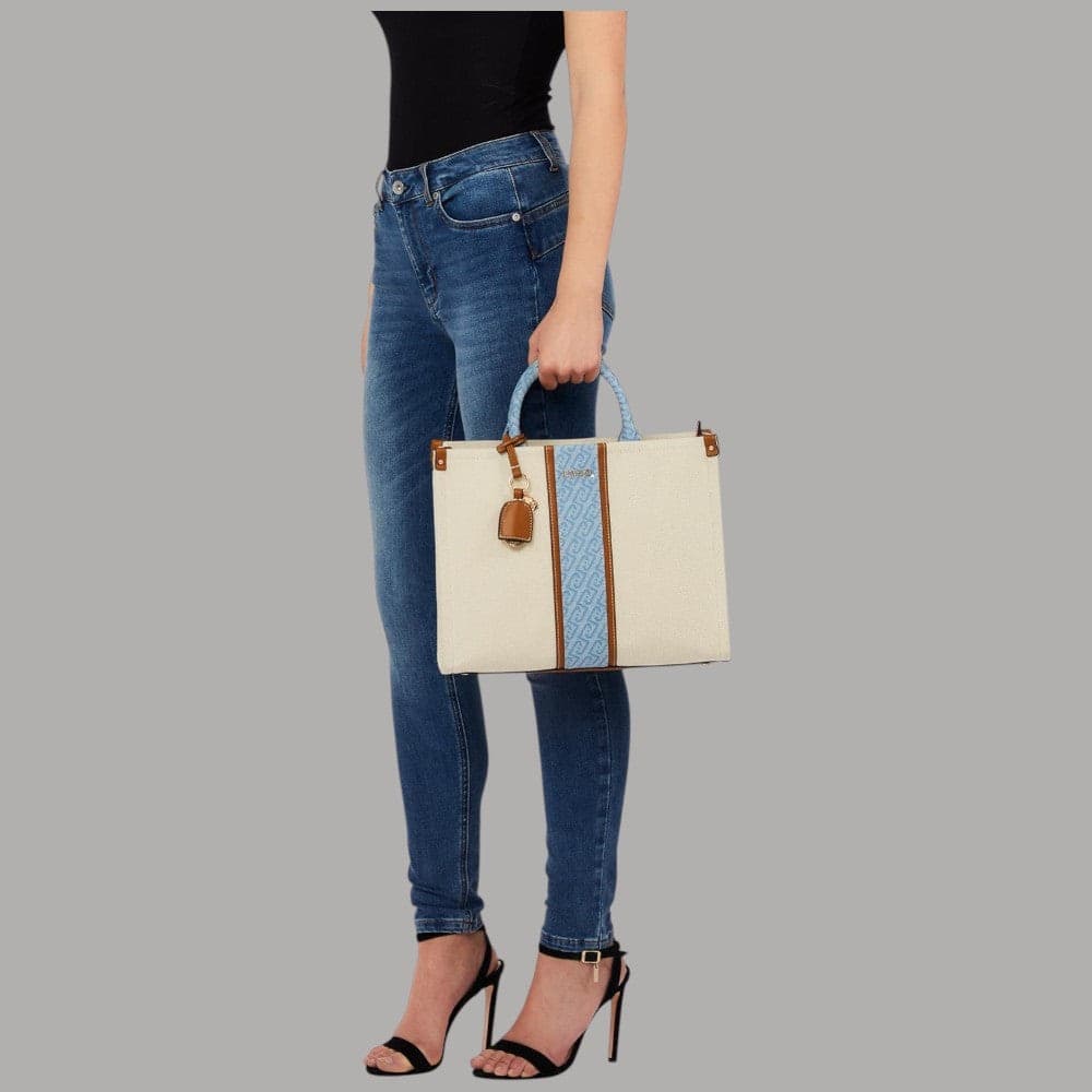 Liu Jo borsa jacquard media con tracolla e charm removibile - 17