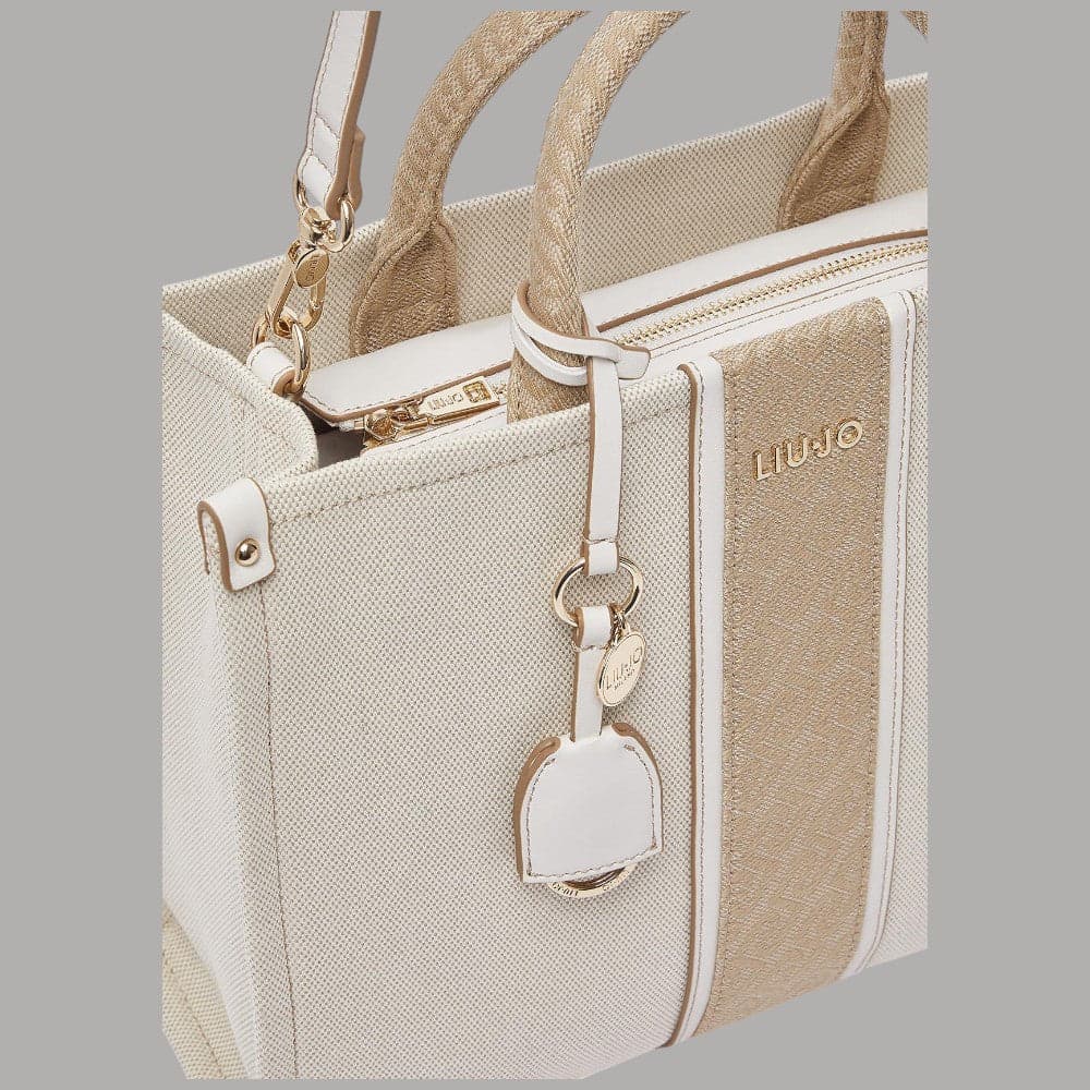 Liu Jo borsa jacquard media con tracolla e charm removibile - 4