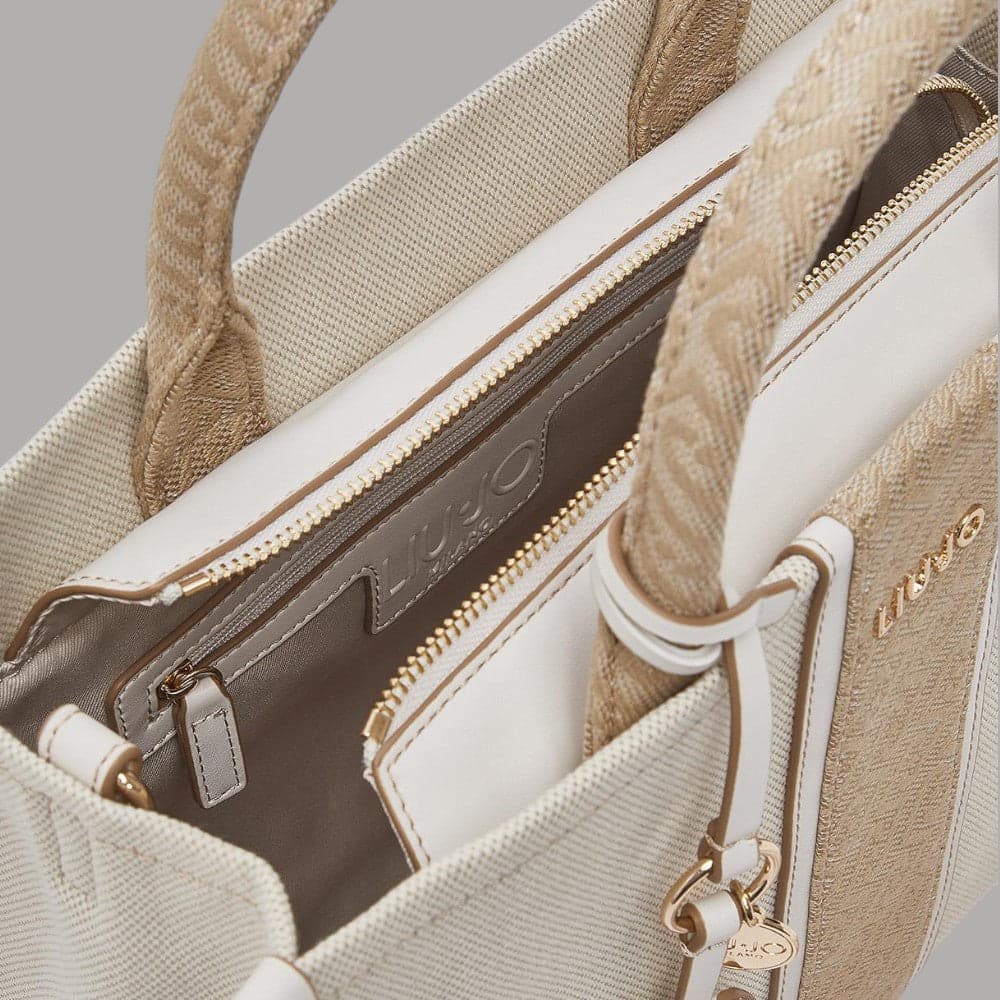Liu Jo borsa jacquard media con tracolla e charm removibile - 6