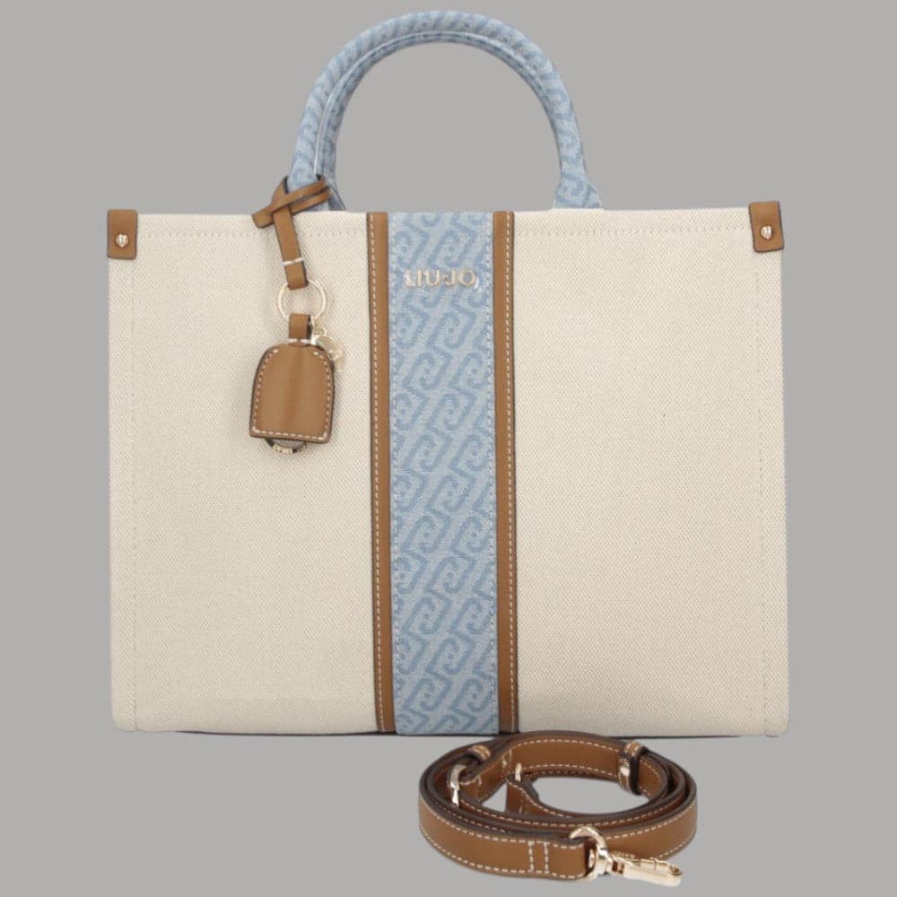 Liu Jo borsa jacquard media con tracolla e charm removibile - 8