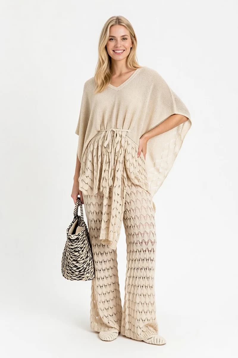 Pantalone in maglia traforata | TWINSET - 7