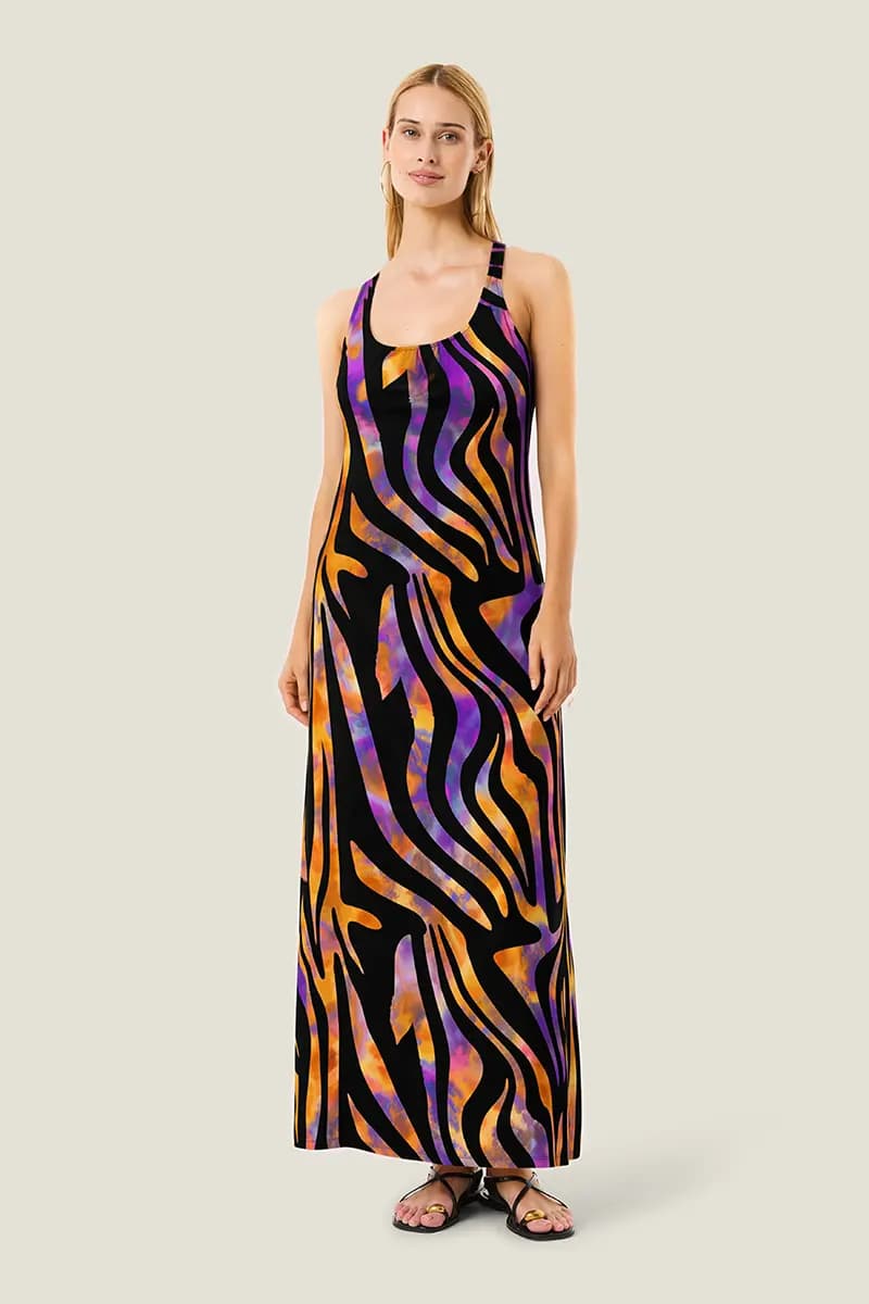 Abito lungo Hypnotic Zebra | 4GIVENESS - 2