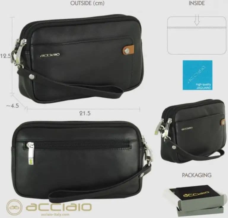 8482 Pochette Acciaio Nero 0000000130 - 6