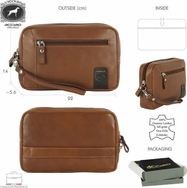 8385  Borsello Acciaio Cognac 0000000131 - 8