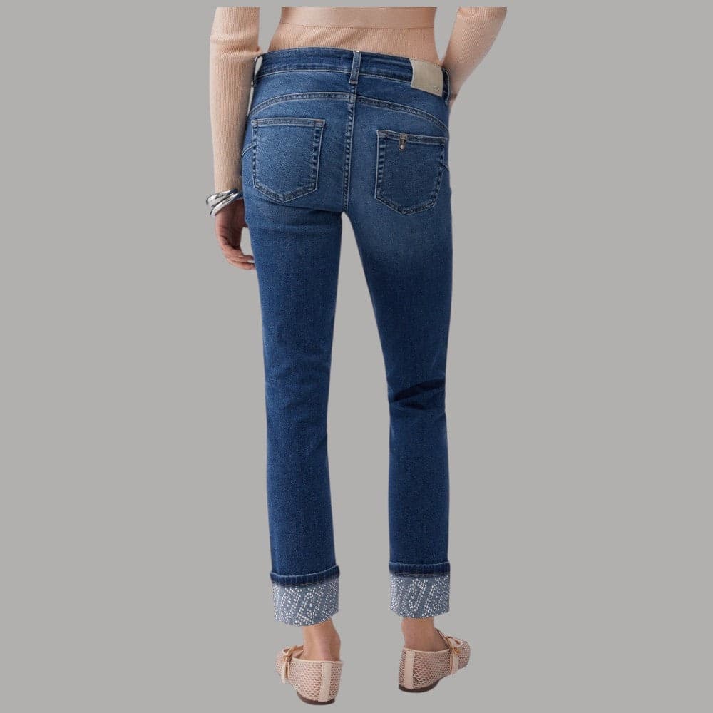 Liu Jo Jeans Skinny Strass Effetto Used - Moda Chic e Comfort - 3