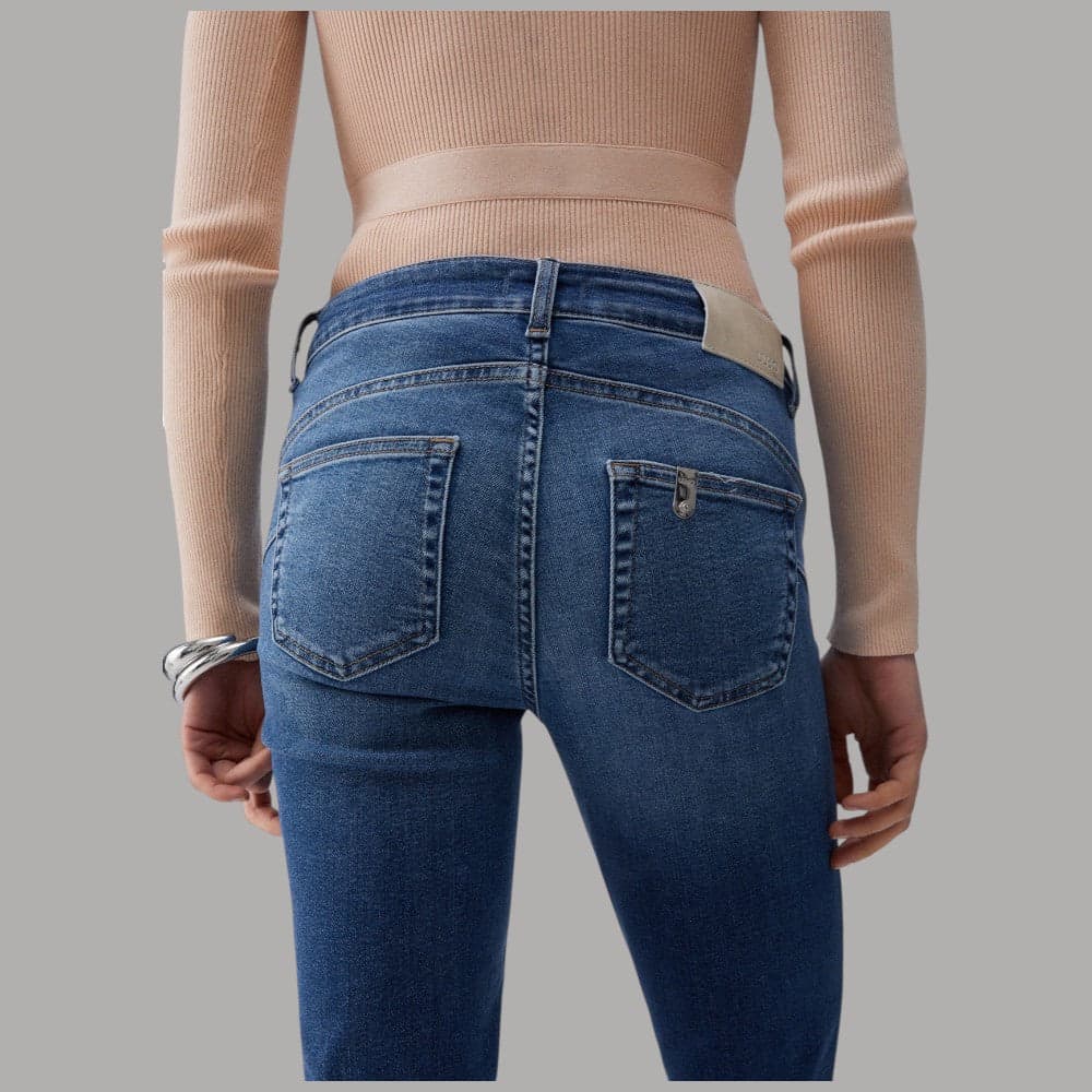 Liu Jo Jeans Skinny Strass Effetto Used - Moda Chic e Comfort - 4