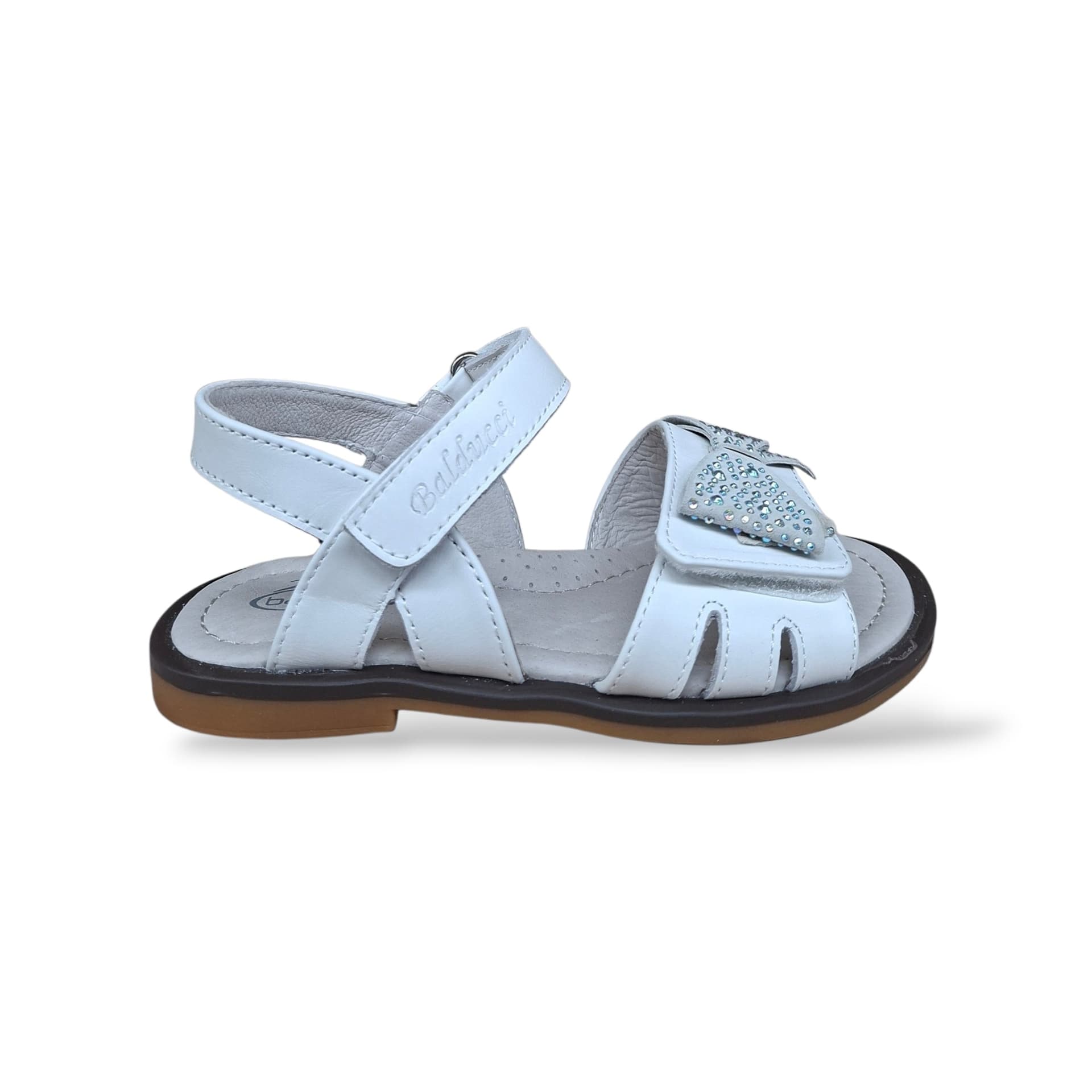 Sandali Balducci Gullit GULL1821 Bianco Bambine e Ragazze – Pelle Velcro Cerimonia Made in Italy - 6