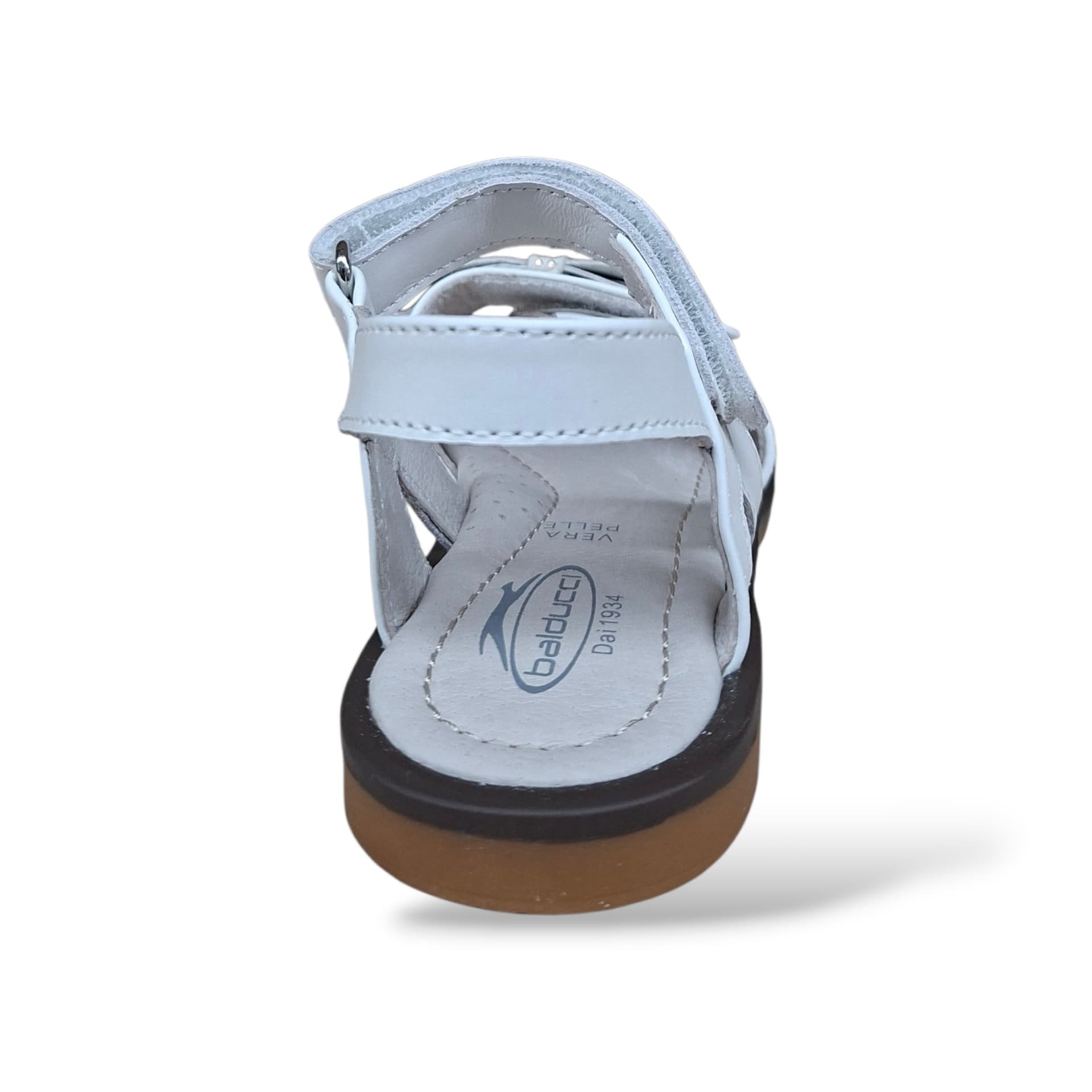 Sandali Balducci Gullit GULL1821 Bianco Bambine e Ragazze – Pelle Velcro Cerimonia Made in Italy - 3