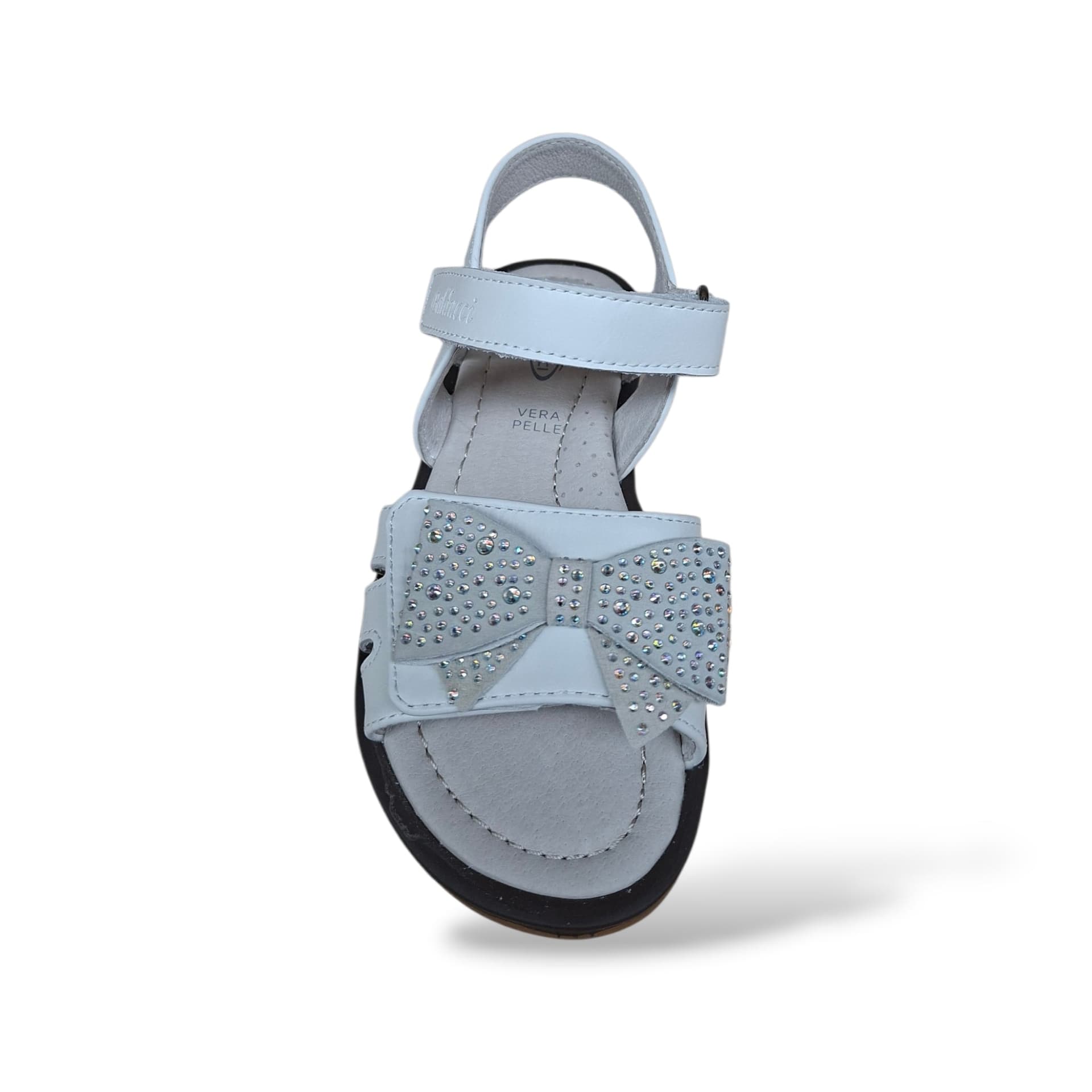 Sandali Balducci Gullit GULL1821 Bianco Bambine e Ragazze – Pelle Velcro Cerimonia Made in Italy - 4