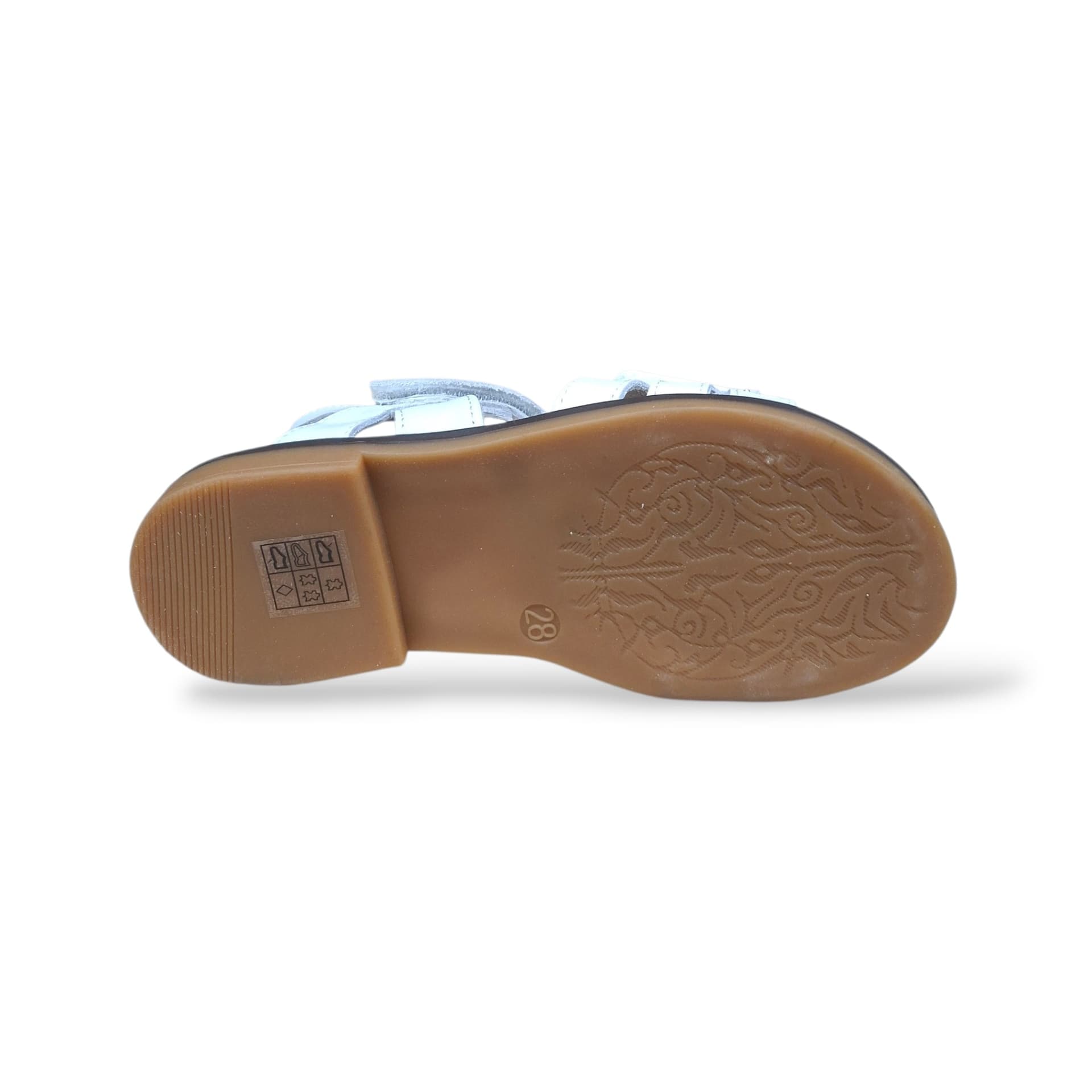 Sandali Balducci Gullit GULL1821 Bianco Bambine e Ragazze – Pelle Velcro Cerimonia Made in Italy - 5