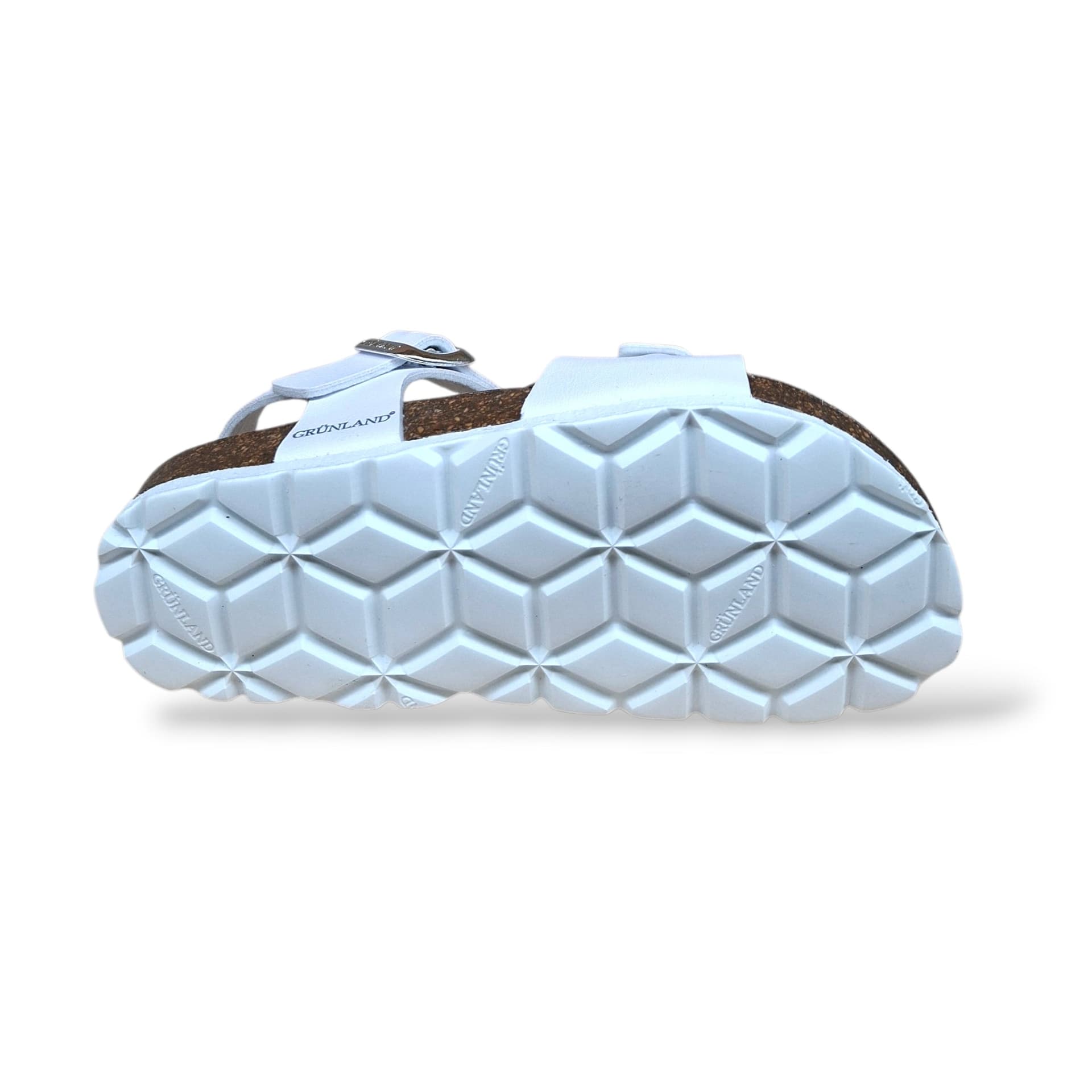 Sandalo Bio Sughero Bambini e Ragazzi Grunland Junior Luce Bianco – Fibia - 5