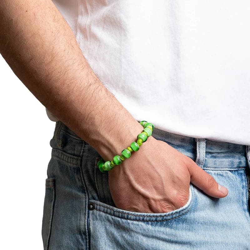 Braccialetti Aua collezione Argento mod VERDE PRATO - 5