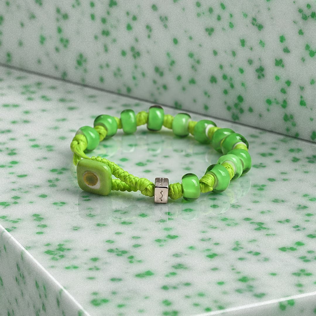Braccialetti Aua collezione Argento mod VERDE PRATO - 6
