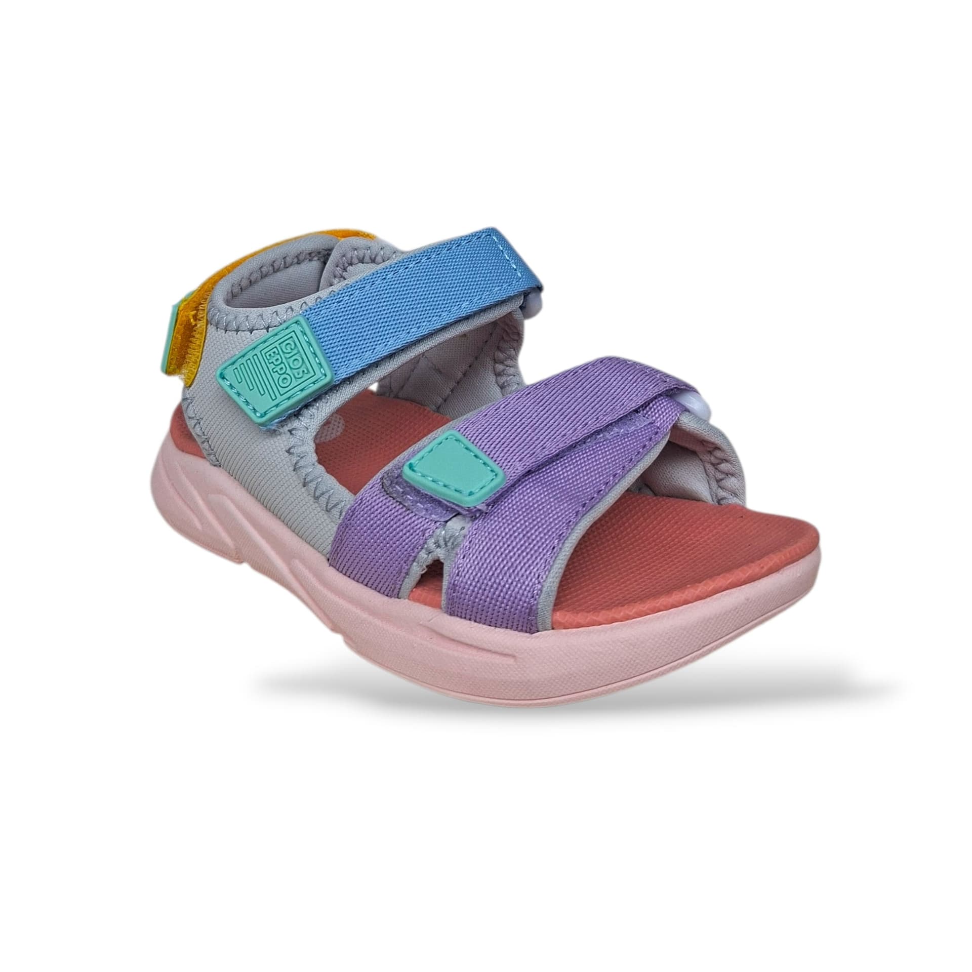 Sandali Bambina GIOSEPPO BRIGHAM 74220 – Corallo in Tessuto | Fibia per un Look Solare e Leggero - 2