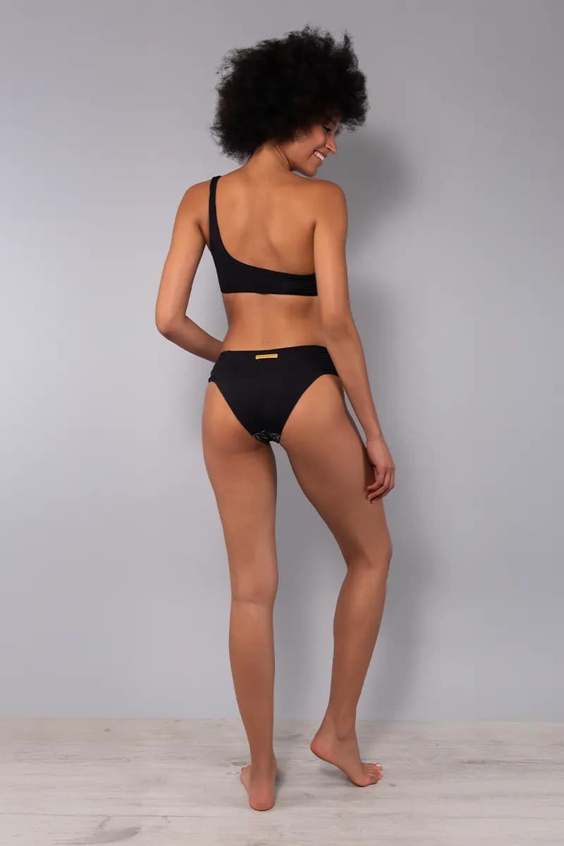 Bikini top monospalla imbottito e slip Giamaica | VERDISSIMA Mare - 2