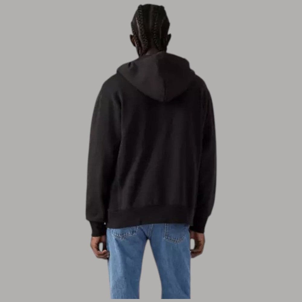 Levi's felpa nera con zip e cappuccio A92650000 - 4