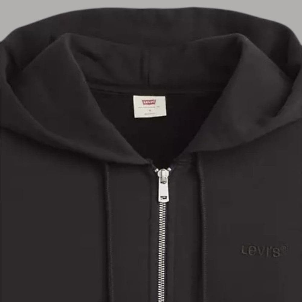 Levi's felpa nera con zip e cappuccio A92650000 - 5