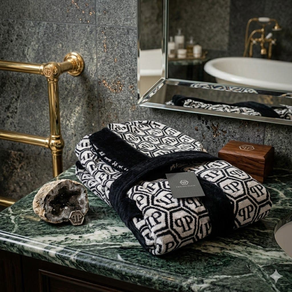 Accappatoio Philipp Plein Jungle con Cappuccio in Spugna di Cotone - 5