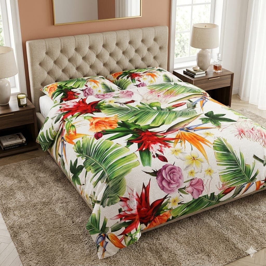 Trapunta Matrimoniale Philipp Plein Jungle in Raso di Cotone 270x260 cm - 3