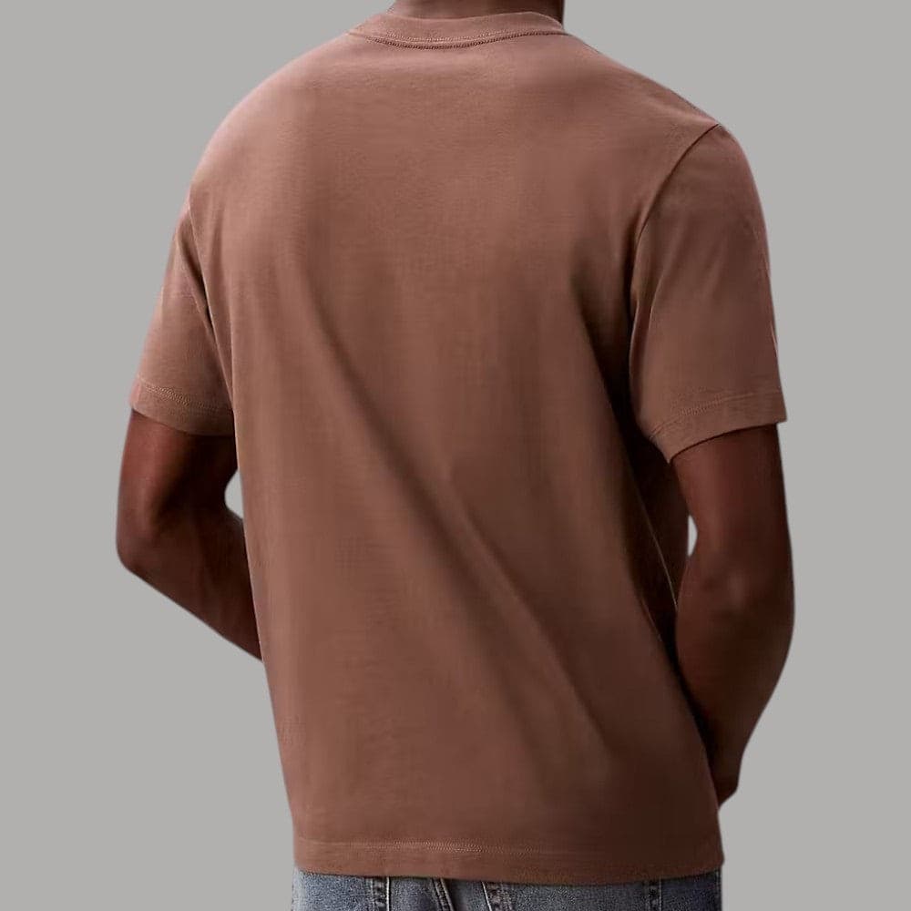 T-shirt Calvin Klein Logo Rilievo Cotone Regula Fit - 4