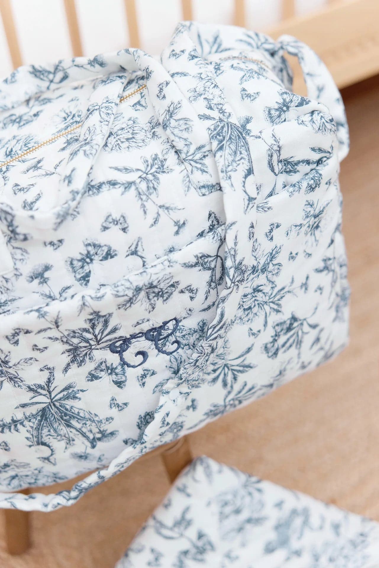 Borsa per Pannolini Tartine et Chocolat Toile de Jouy – Blu
