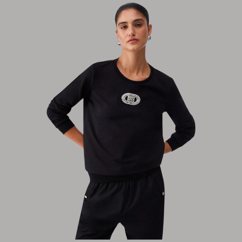 Felpa Cotone Liu Jo con Dettagli Gioiello – Comfort & Eleganza - 10