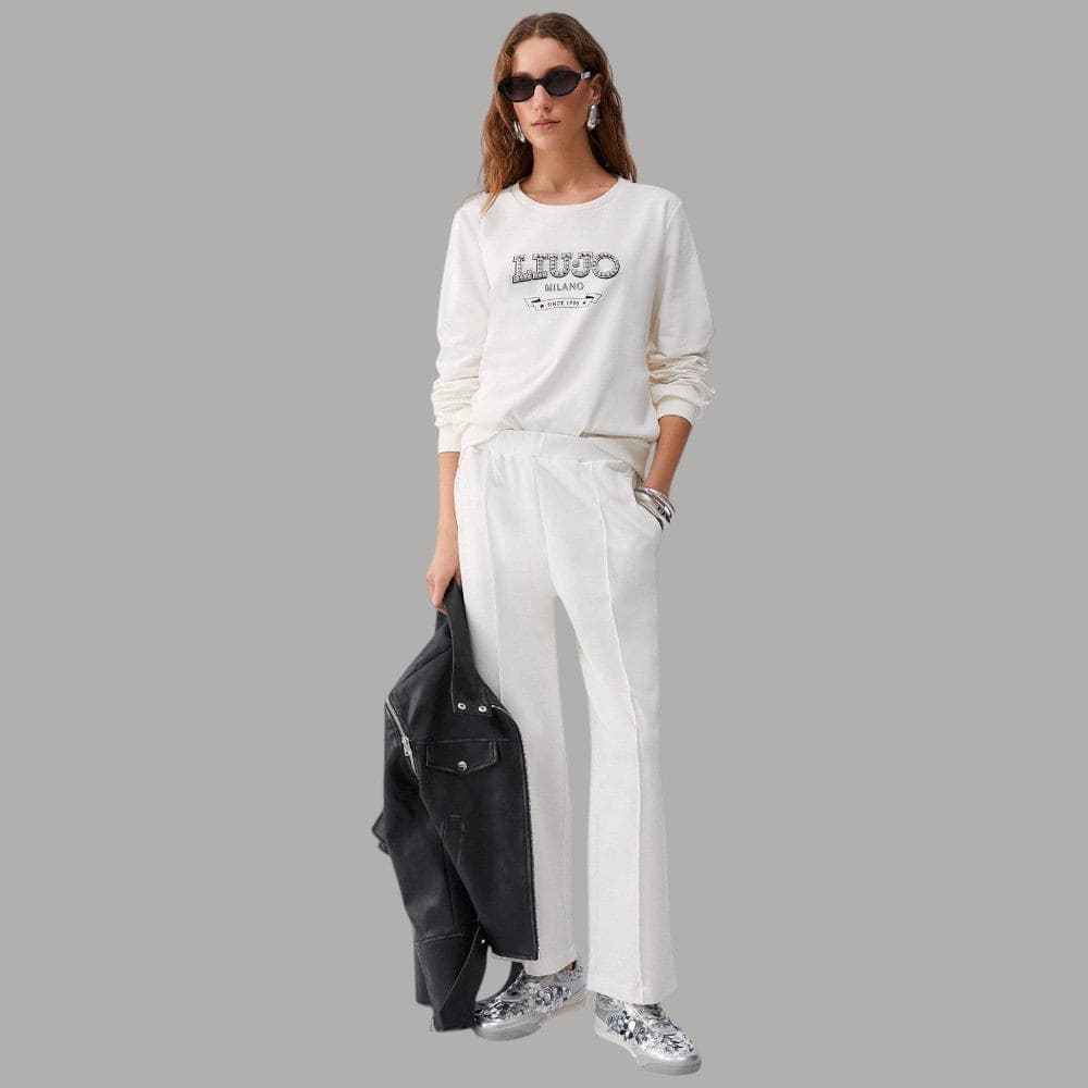 Felpa Cotone Liu Jo con Dettagli Gioiello – Comfort & Eleganza - 7