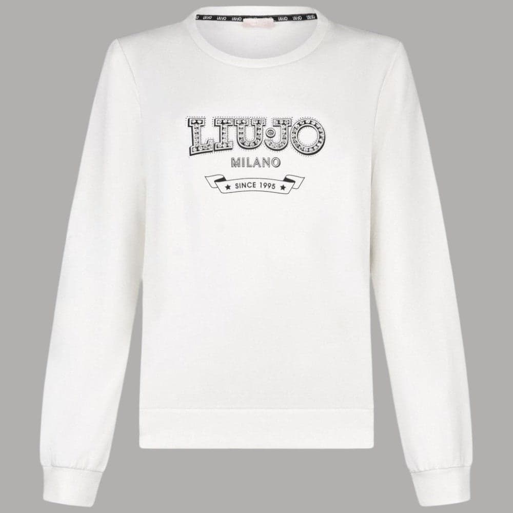 Felpa Cotone Liu Jo con Dettagli Gioiello – Comfort & Eleganza - 8