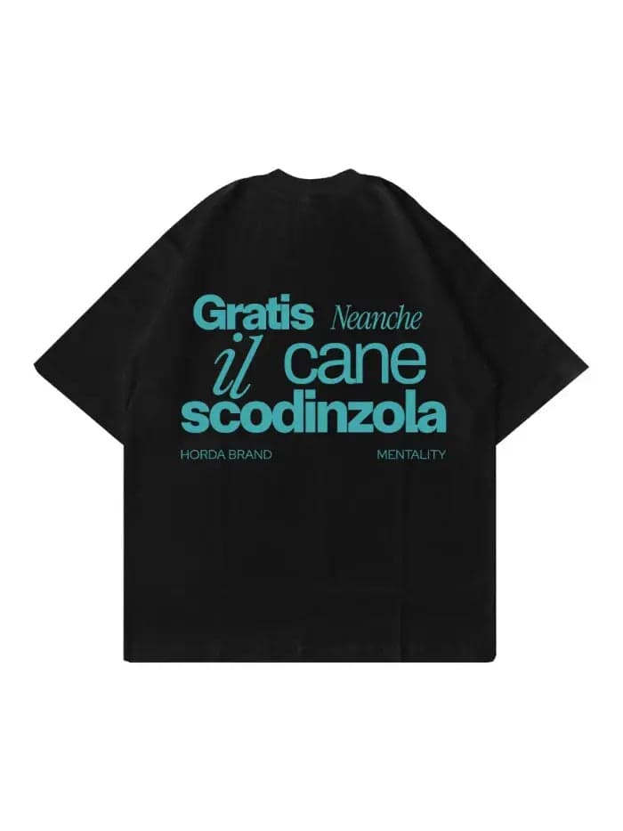Not Free T-Shirt Nera 100% Cotone Made in Italy | Horda Brand - 6