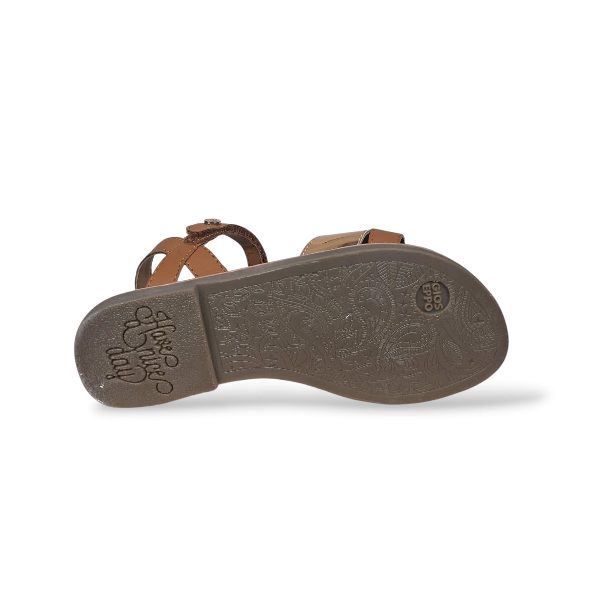 Sandali Bambina GIOSEPPO VANSBRO 78945 – Cuoio e Oro in Pelle | Velcro per un Look Caldo e Naturale - 5