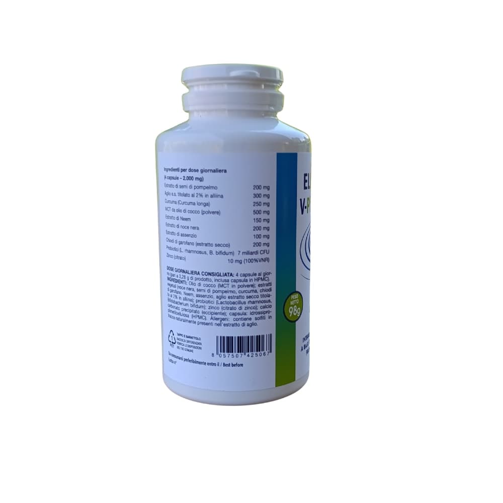 Elkopur V‑PhytoClean – Depurazione Intestinale Avanzata | Estratti Vegetali + Probiotici + Zinco - 2