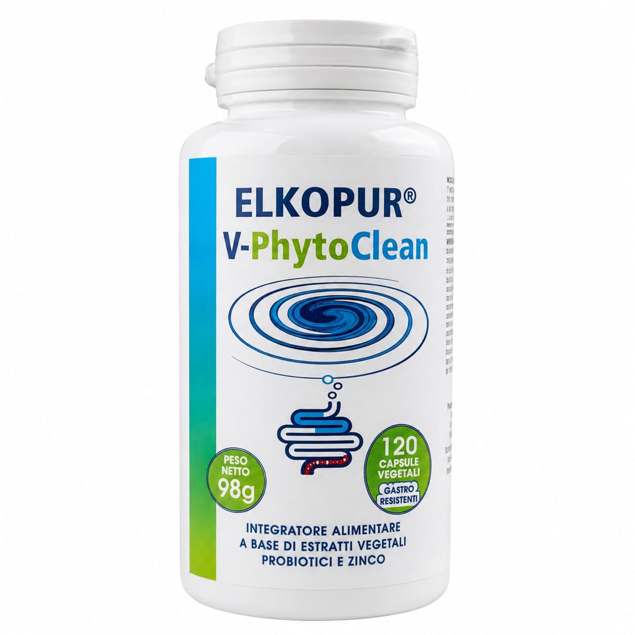 Elkopur V‑PhytoClean – Depurazione Intestinale Avanzata | Estratti Vegetali + Probiotici + Zinco - 8