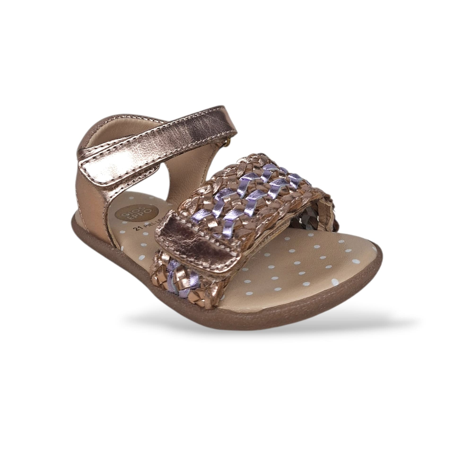 Sandali Bambina GIOSEPPO SANDOWN 78812 – Rosato in Pelle | Velcro per i Primi Passi con Stile e Sicurezza - 2