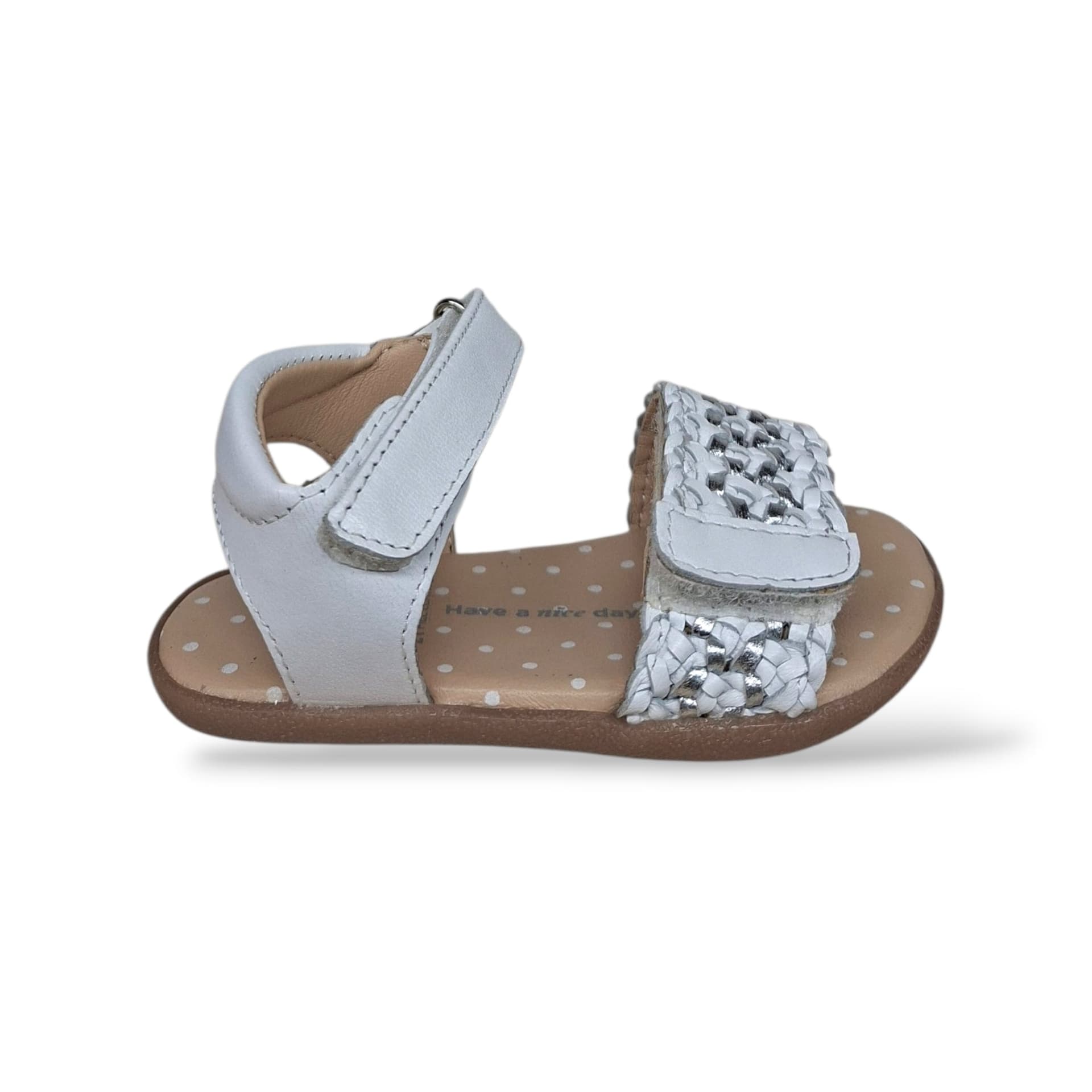 Sandali Bambina GIOSEPPO SANDOWN 78812 Bianchi – Scarpe Cerimonia in Pelle con Velcro - 7