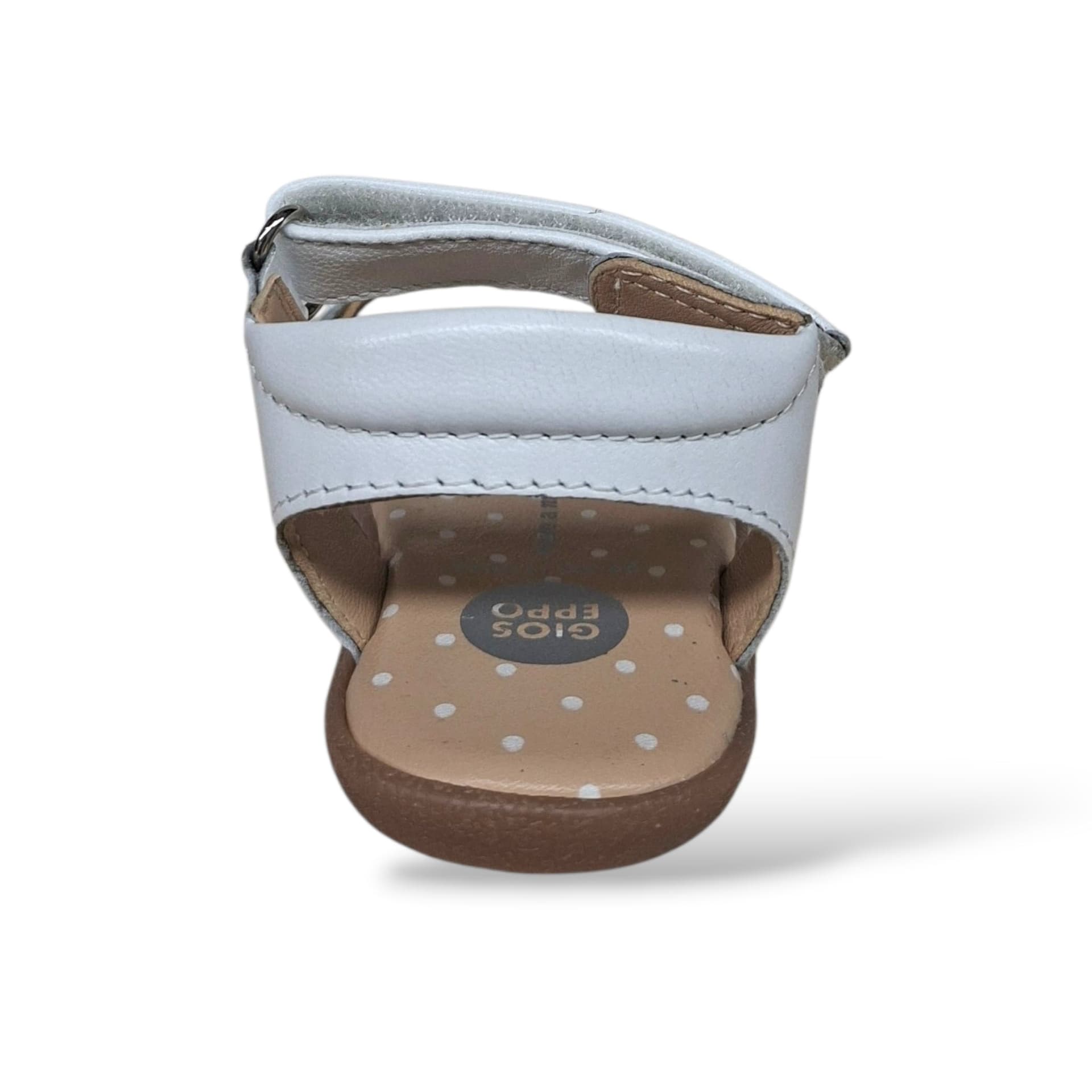 Sandali Bambina GIOSEPPO SANDOWN 78812 Bianchi – Scarpe Cerimonia in Pelle con Velcro - 3
