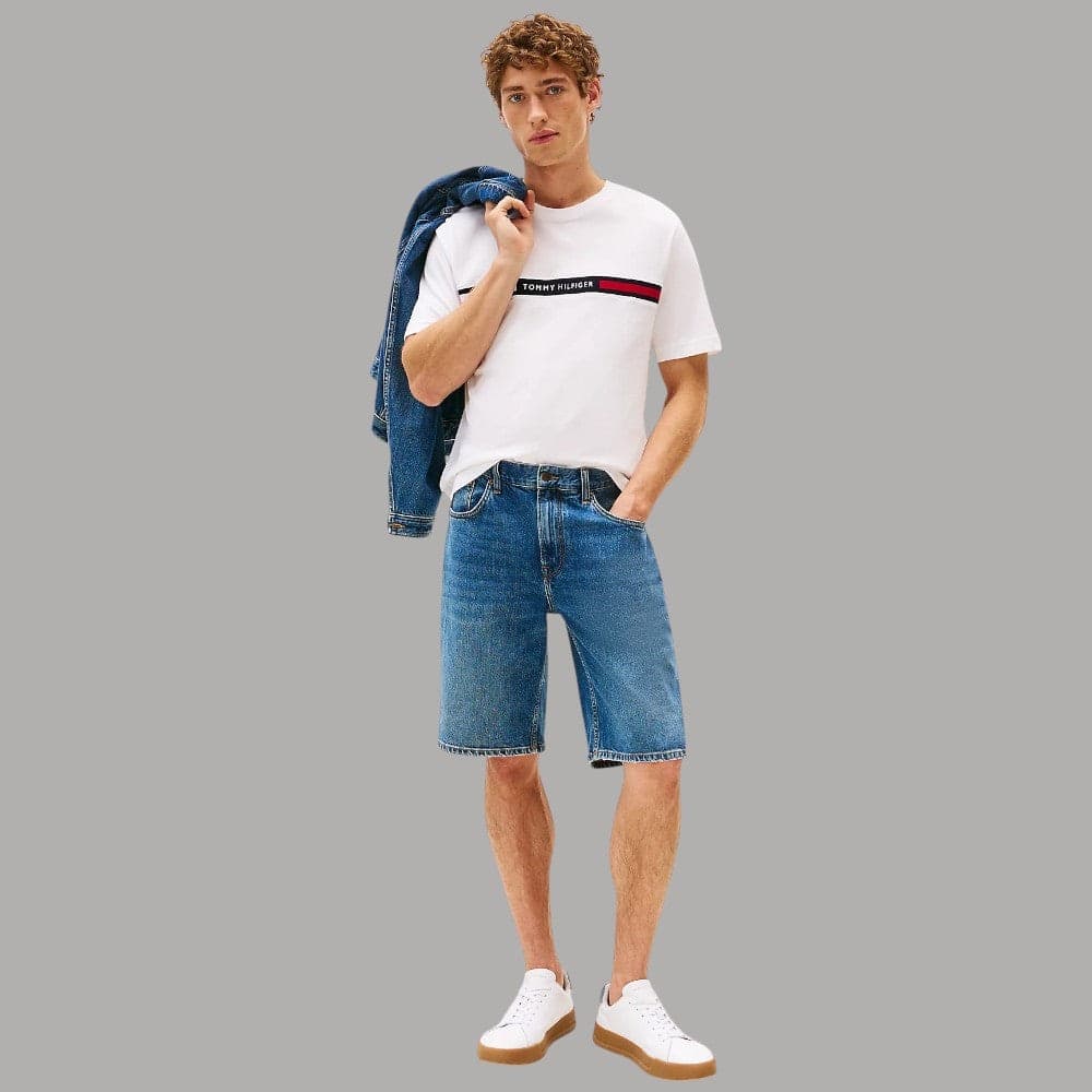 T-shirt Tommy Hilfiger Cotone Logo Centrale Regula Fit - 11