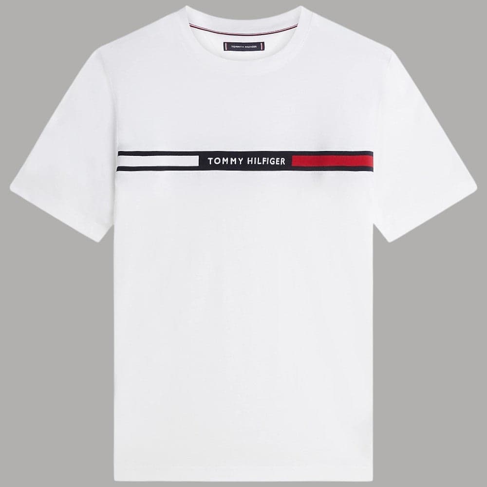 T-shirt Tommy Hilfiger Cotone Logo Centrale Regula Fit - 13