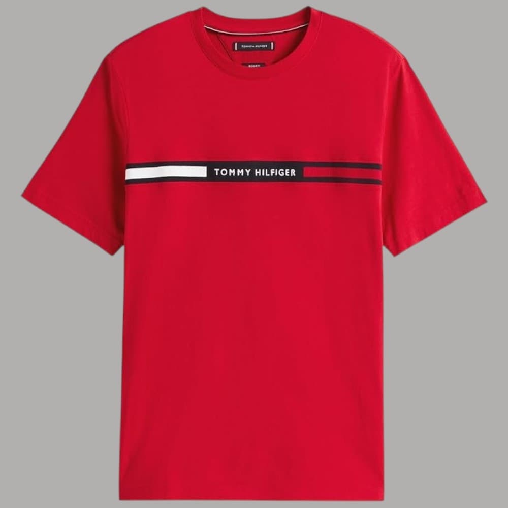 T-shirt Tommy Hilfiger Cotone Logo Centrale Regula Fit - 3