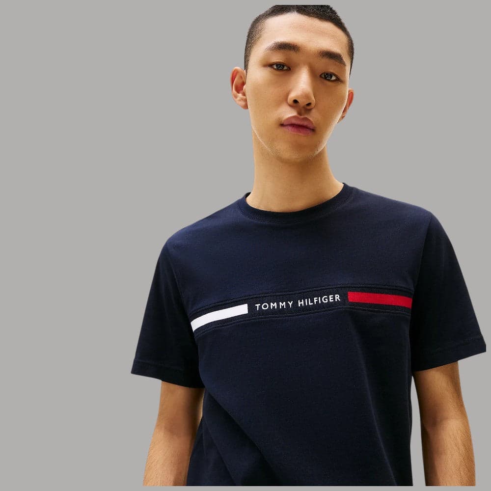 T-shirt Tommy Hilfiger Cotone Logo Centrale Regula Fit - 5