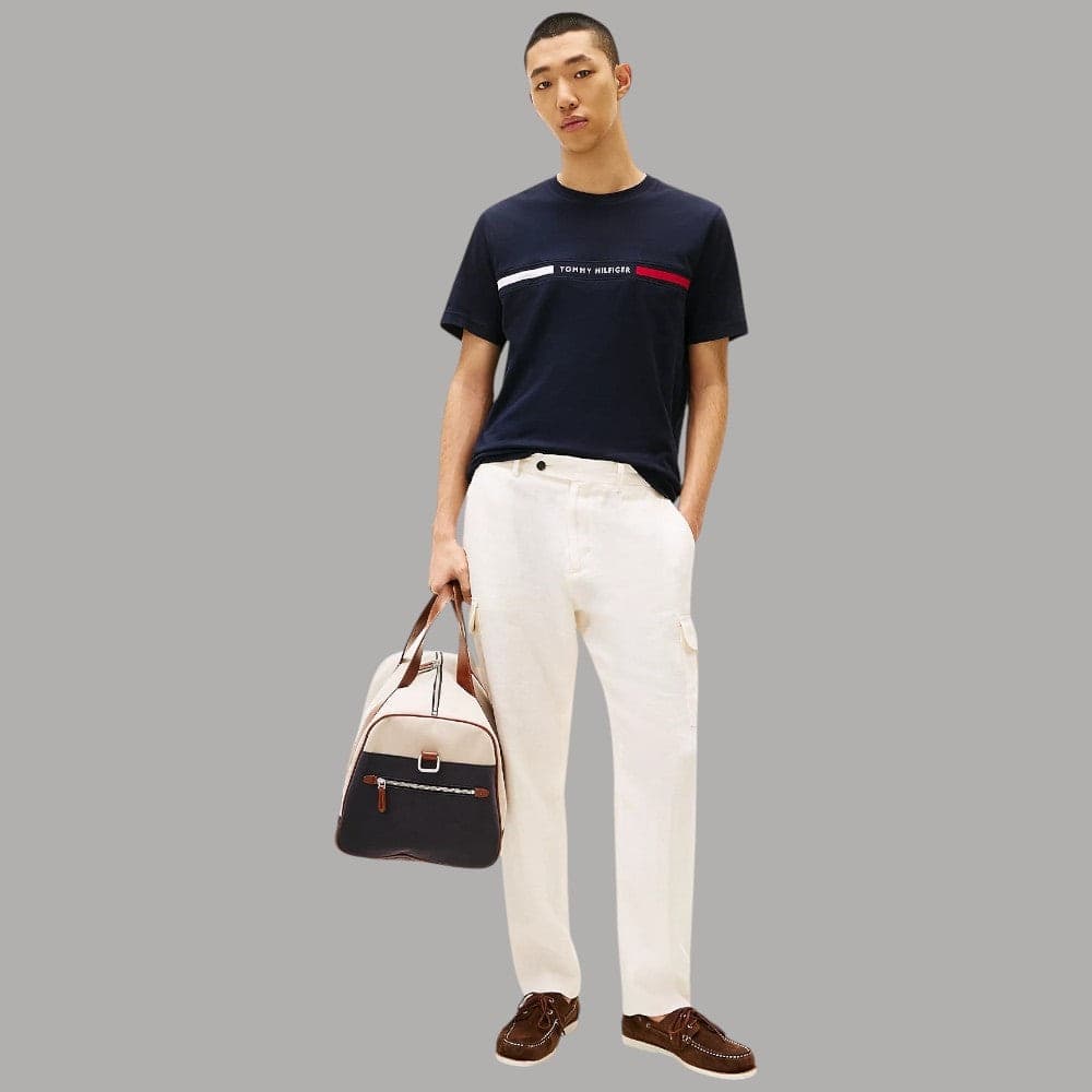 T-shirt Tommy Hilfiger Cotone Logo Centrale Regula Fit - 6