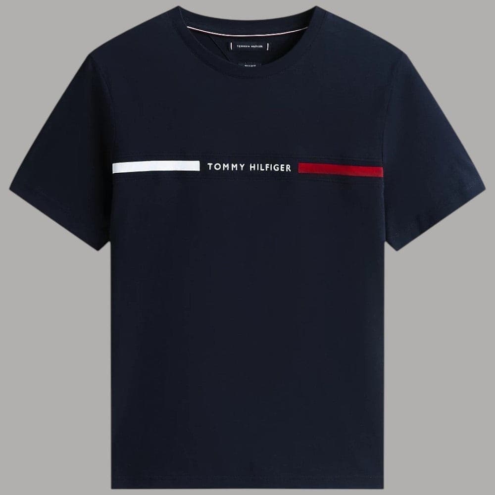 T-shirt Tommy Hilfiger Cotone Logo Centrale Regula Fit - 8