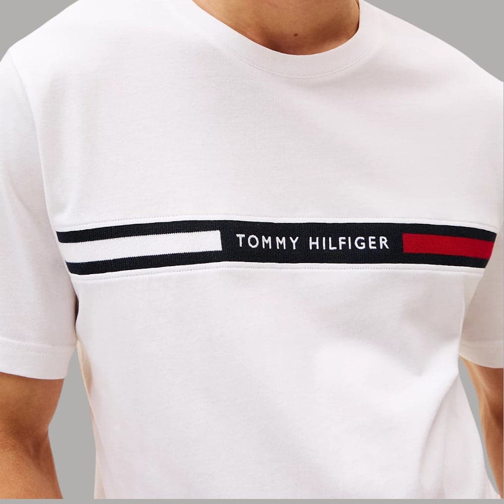 T-shirt Tommy Hilfiger Cotone Logo Centrale Regula Fit - 10