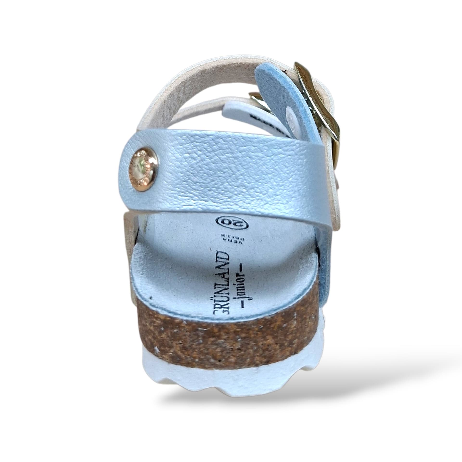 Sandalo Bio Sughero Bambine Grunland Junior Aria Argento Multi – Primissimi Passi Fibia EVA Cerimonia - 3
