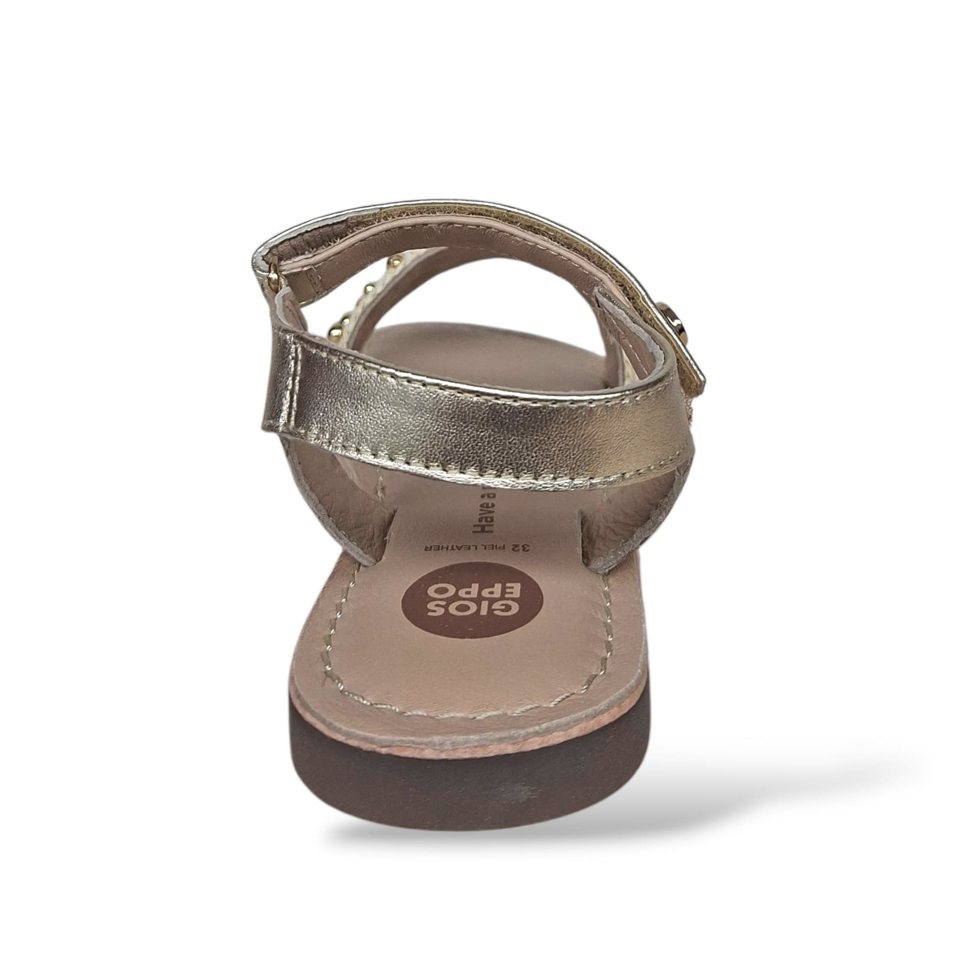Sandali Ragazza GIOSEPPO BROSARP 78880 – Oro in Pelle Premium | Velcro per un Look Glamour e Prezioso - 3