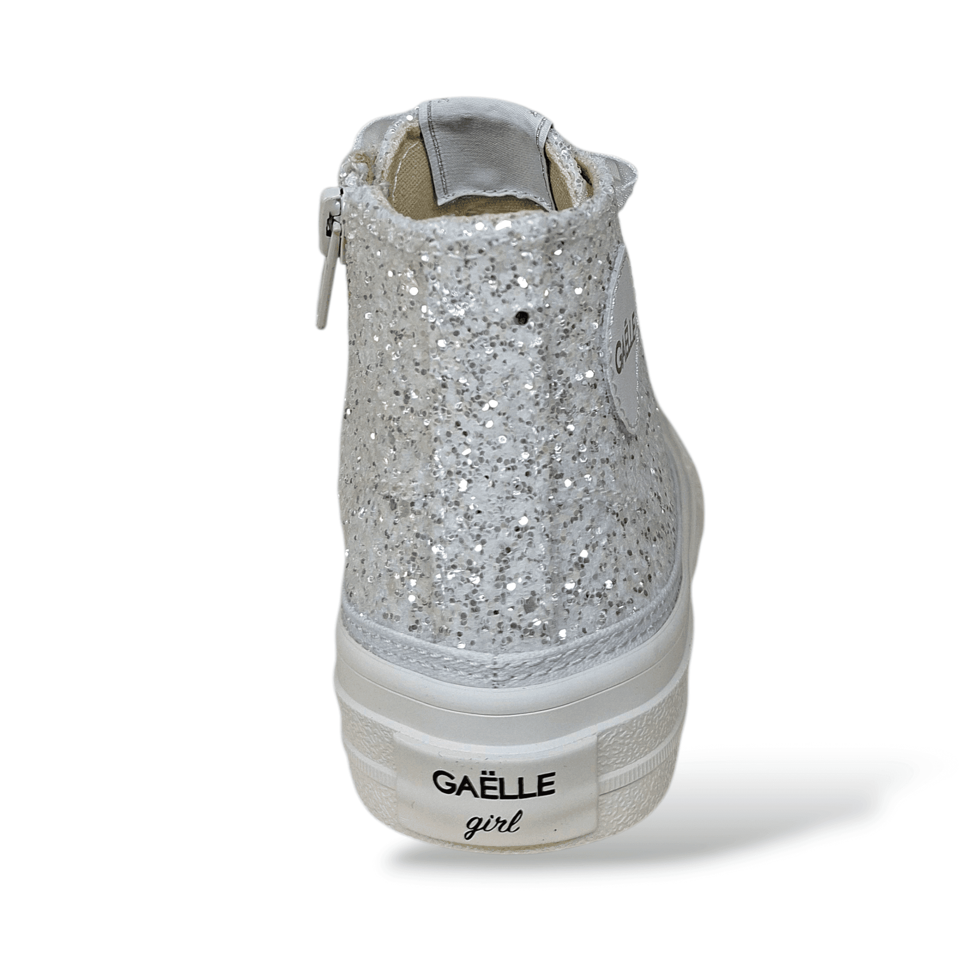 Sneakers Gaëlle Holly GV013T Bianco Glitter – Bambina e Ragazza | Laccio e Zip - 3