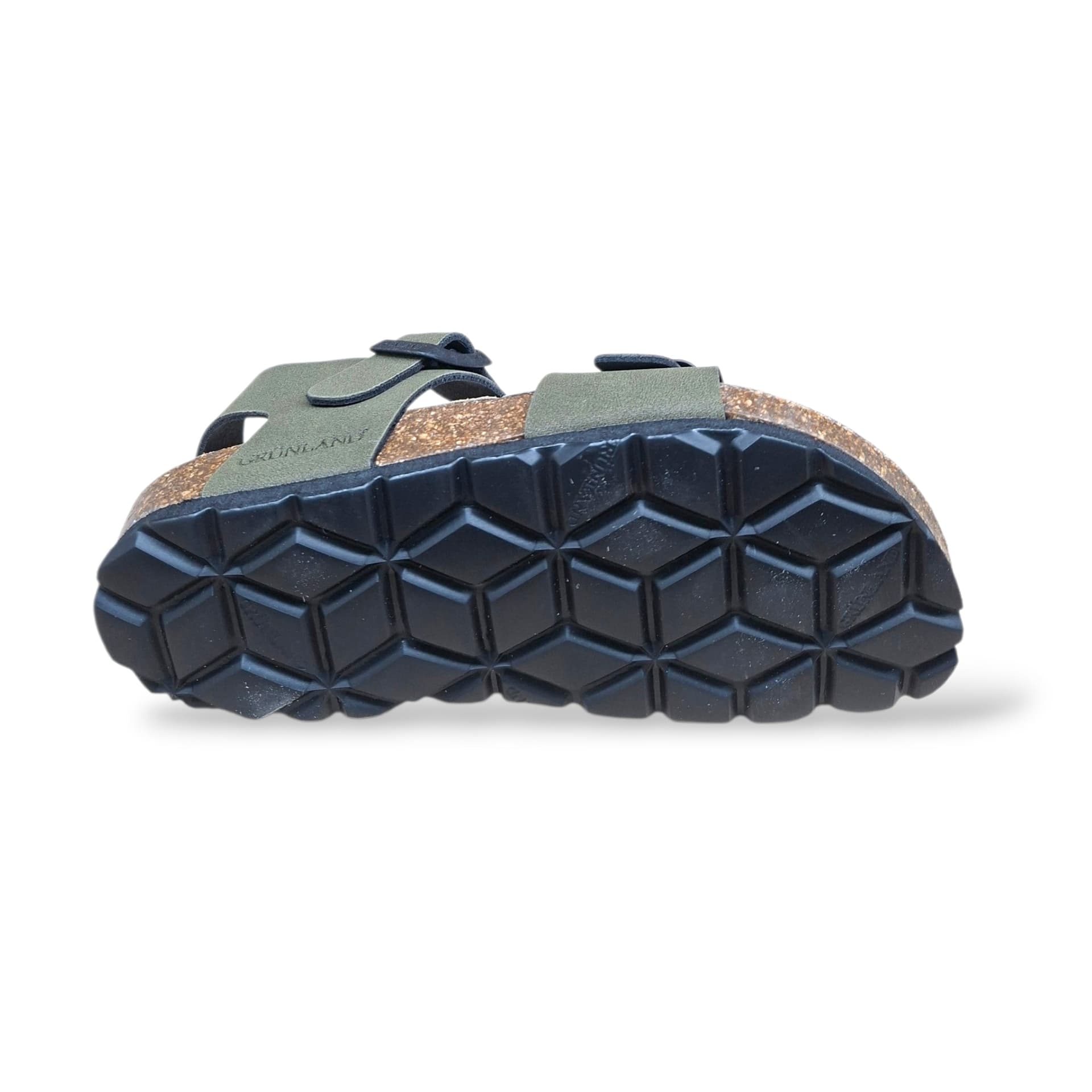 Sandalo Bio Sughero Bambini e Ragazzi Grunland Junior Luce Oliva – Fibia Sottopiede Sughero EVA - 5