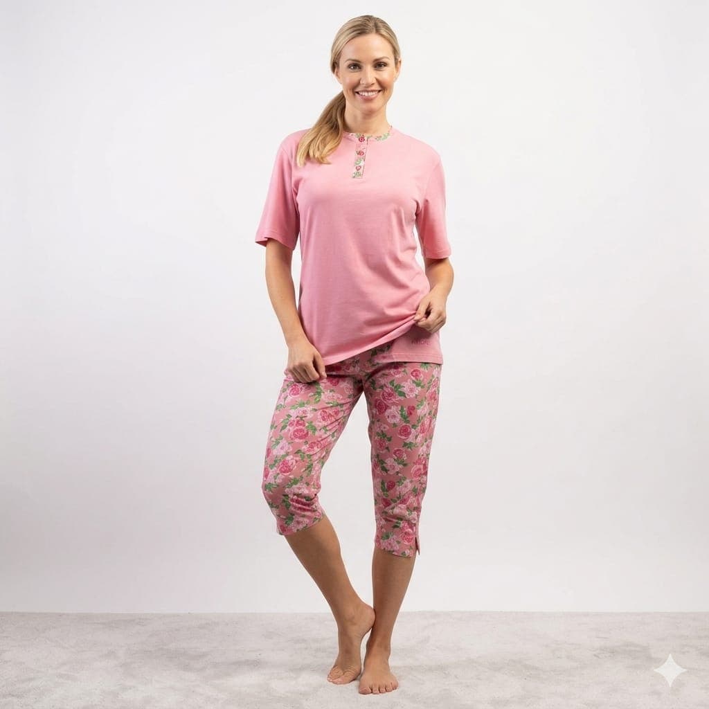 Pigiama Donna Freddy FP-26-029-PCP in Cotone Primavera/Estate - 3