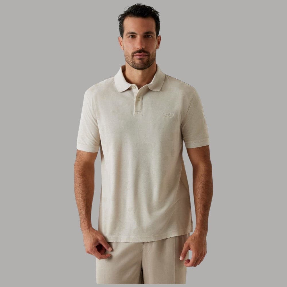 Guess Polo Uomo Jacquard in Modal, Vestibilità Regular Fit - 3