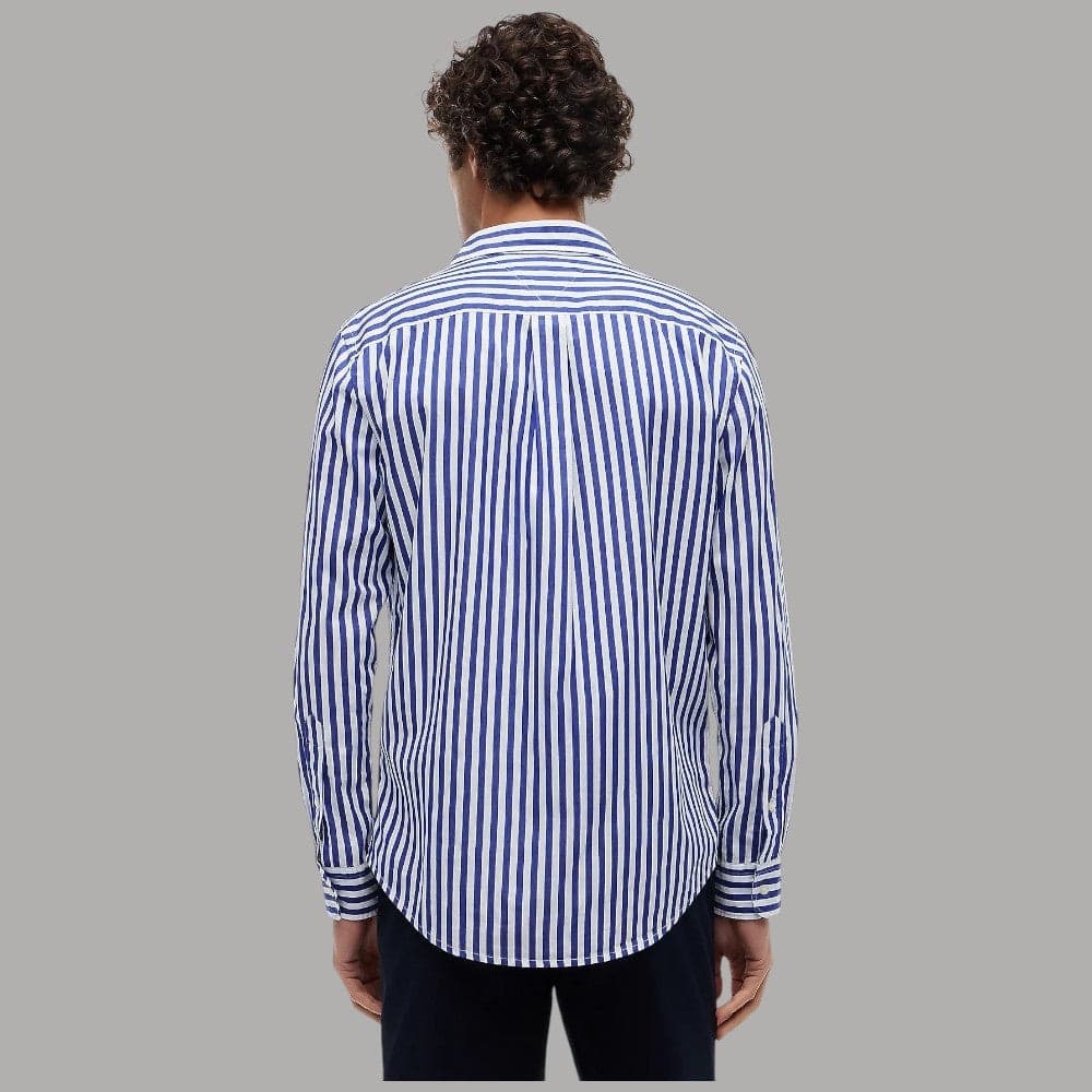 Tommy Hilfiger Camicia Righe Verticali Flex Cotone Regular Fit - 8
