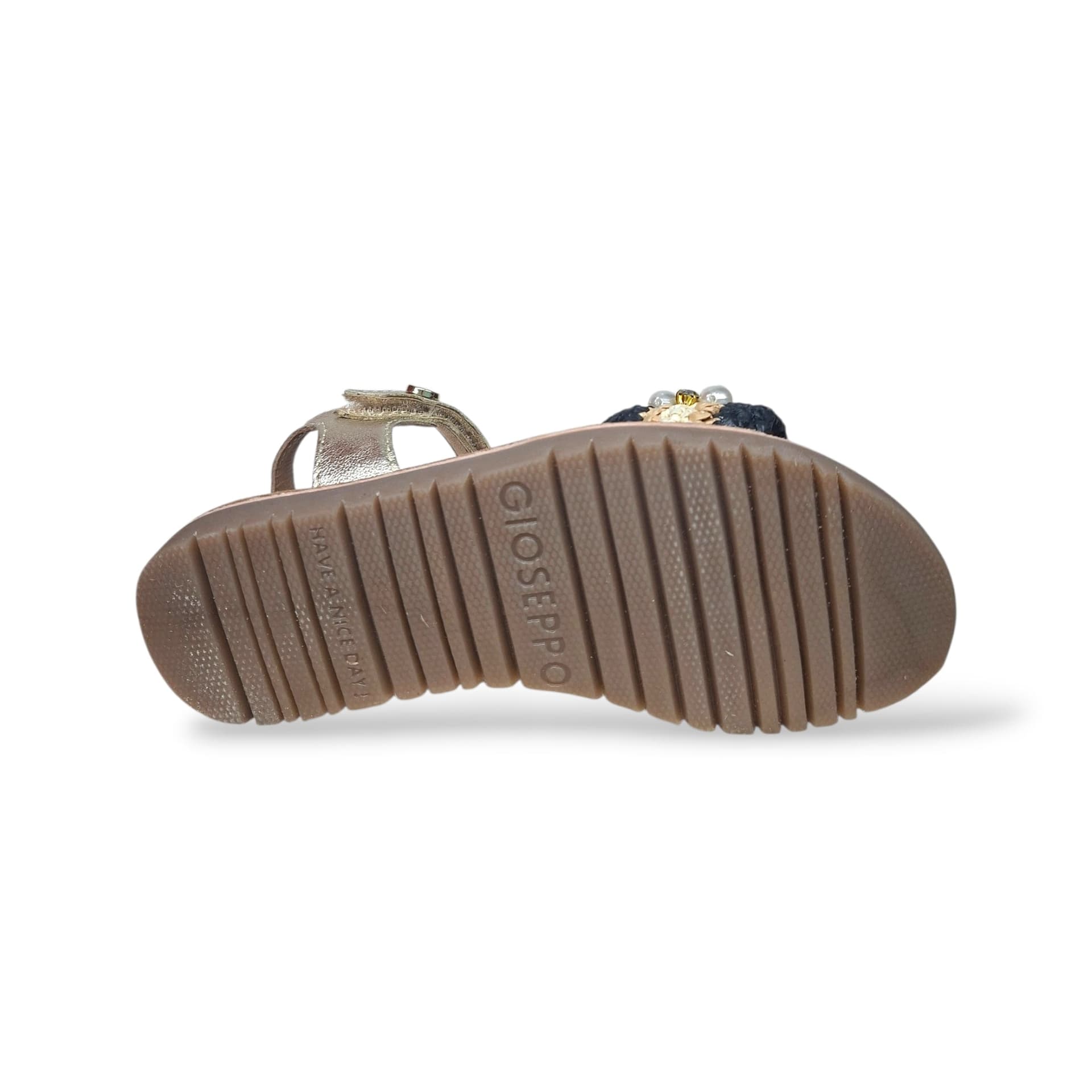 Sandali Bambina GIOSEPPO SOLWAY 78896 – Oro e Nero in Pelle | Velcro per Cerimonia e Ogni Occasione Speciale - 5